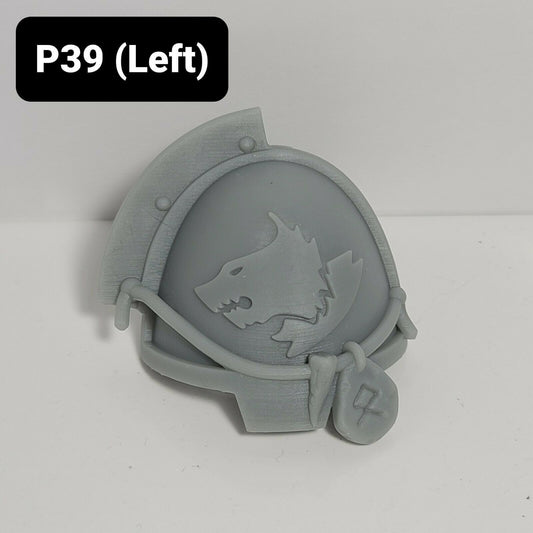 P39 (Left) Wolf Pauldron Custom for McFarlane Warhammer 40k Space Marine