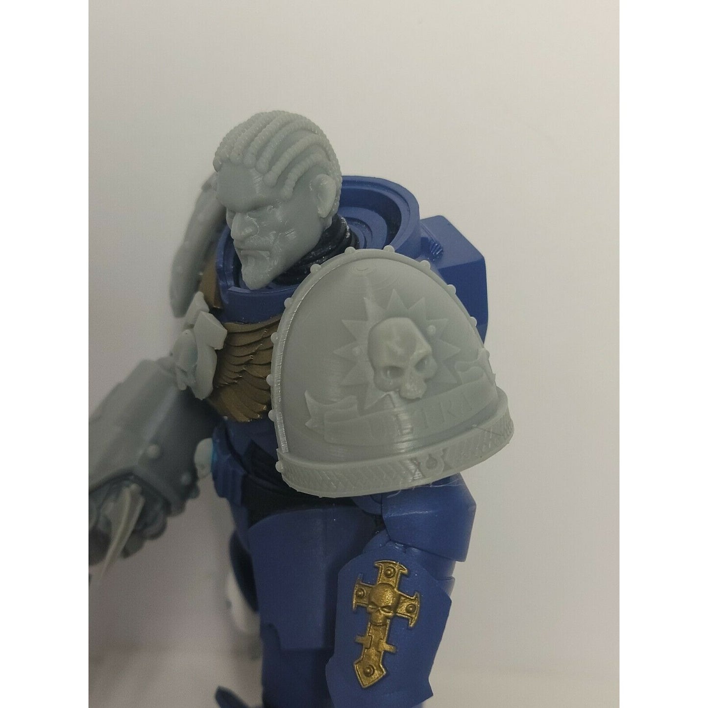 45P Pauldron Ultra Marine Custom Compatible W McFarlane Warhammer 40k Space Marines