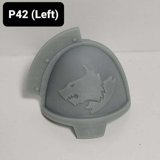 P42 (Left) Wolf Pauldron Custom for McFarlane Warhammer 40k Space Marine