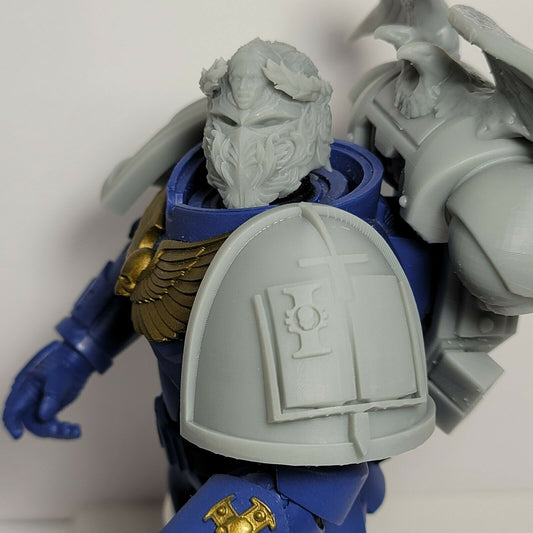 P38 Grey Knight Book Pauldron Custom for McFarlane Warhammer 40k Space Marine