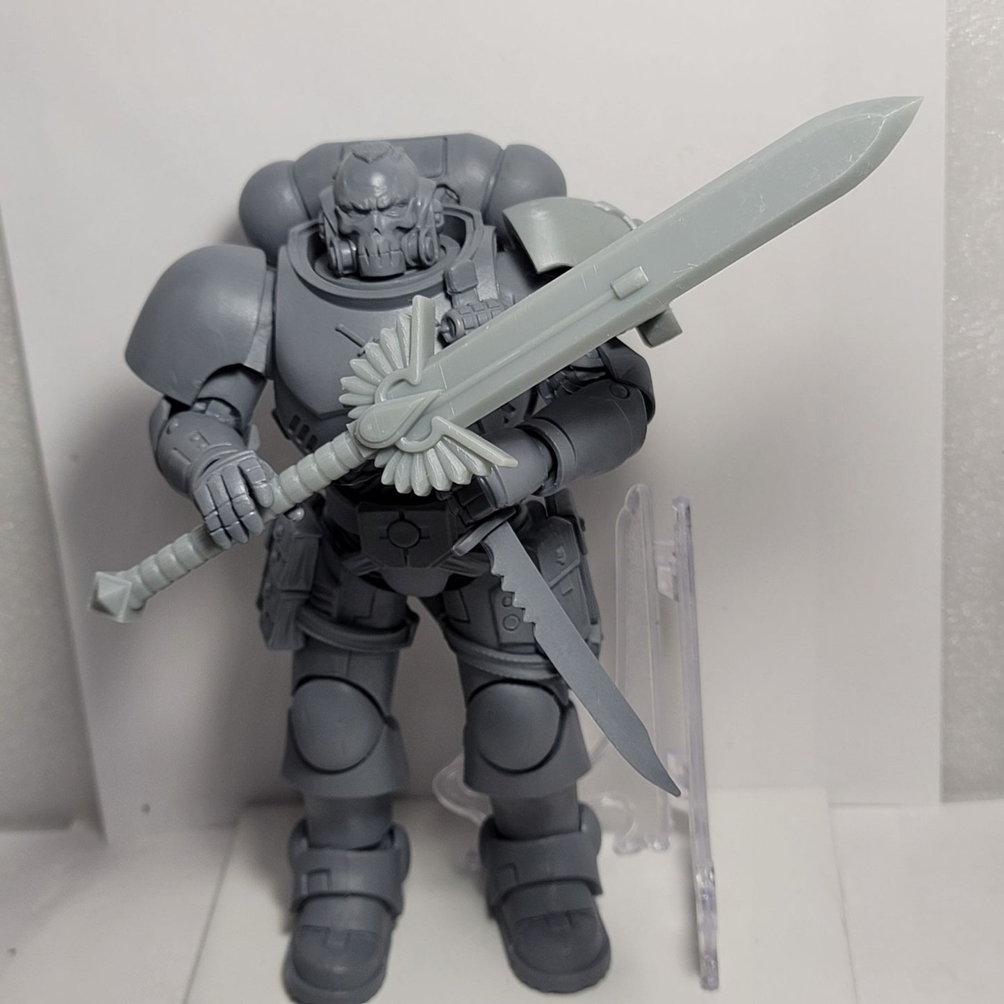 A-150 Blood Angels Long Sword Custom Compatible W McFarlane Warhammer 40k Space Marines