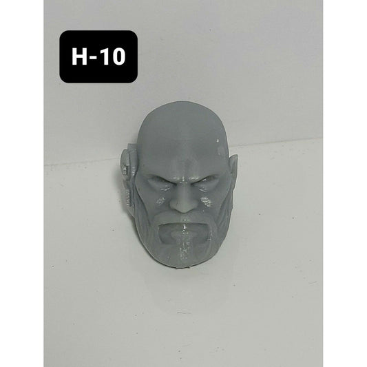 H10 Un-Helmeted Head Custom for McFarlane Warhammer 40k Space Marines