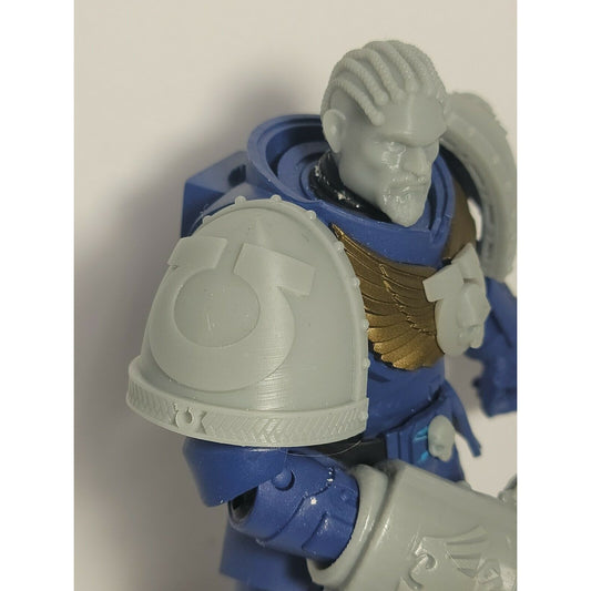 44P Pauldron Ultra Marine Custom Compatible W McFarlane Warhammer 40k Space Marines