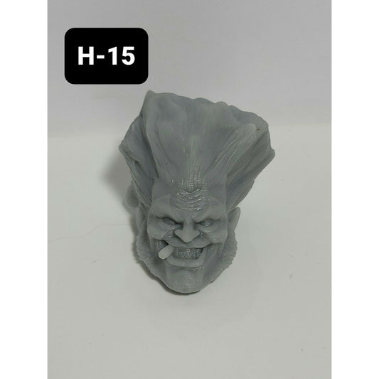 H15 Un-Helmeted Lobo Custom for McFarlane Warhammer 40k Space Marines