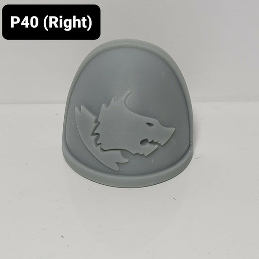 P40 (Right) Wolf Pauldron Custom for McFarlane Warhammer 40k Space Marine