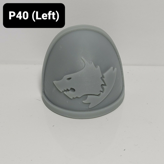 P40 (Left) Wolf Pauldron Custom for McFarlane Warhammer 40k Space Marine