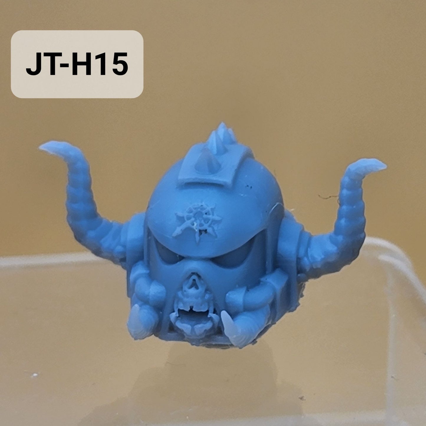 JT-H15 Chaos Helmet Custom Compatible W JoyToy 40k Space Marines