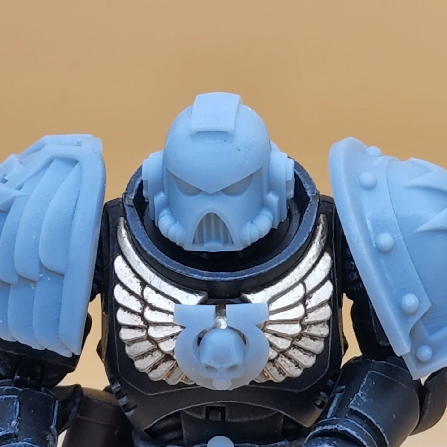 JT-H1 MK7 Helmet Custom compatible with JOYTOY 40k Space Marine