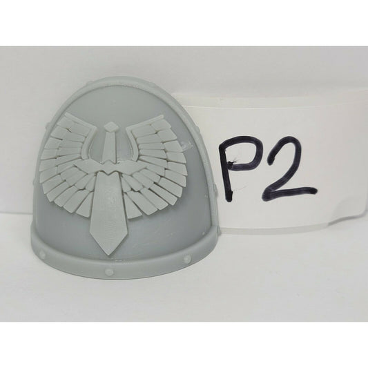 2P Pauldron V2 Dark Angels Custom Compatible W McFarlane Warhammer 40k Space Marines