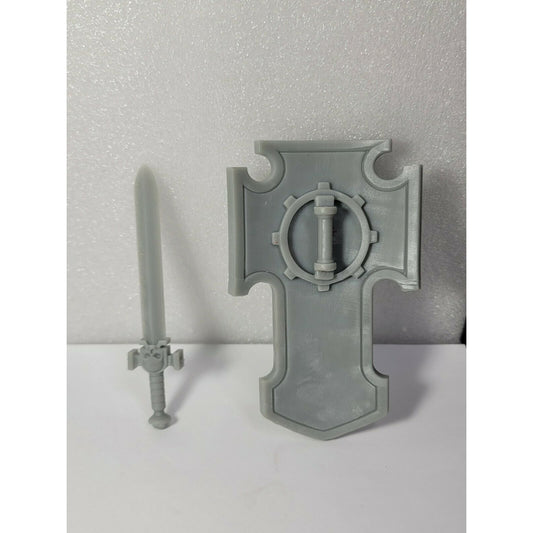 A1 Sword + Shield Custom for McFarlane Warhammer 40k Space Marines