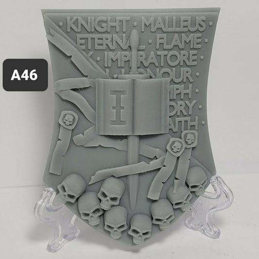 A46 Grey Knight Shield Custom for McFarlane Warhammer 40k Space Marines