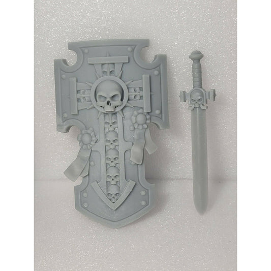 A2 Sword + Shield/ Purity Seal Custom for McFarlane Warhammer 40k Space Marines