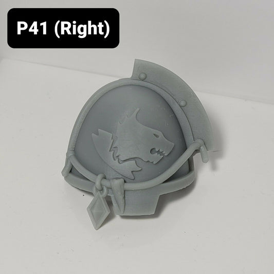 P41 (Right) Wolf Pauldron Custom for McFarlane Warhammer 40k Space Marine