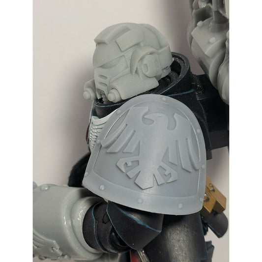 50P Pauldron Raven Gaurd Custom Compatible W McFarlane Warhammer 40k Space Marines